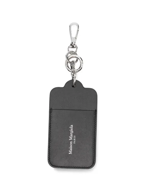 Maison Margiela logo-print leather keyring