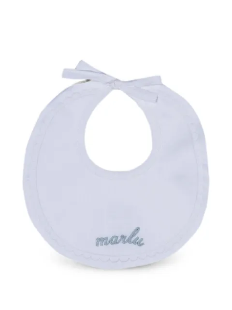 MARLU' couture babero con logo bordado