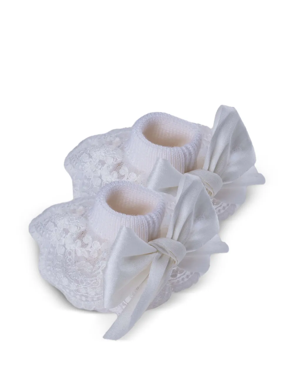 MARLU' couture Slippers con fiocco - Toni neutri