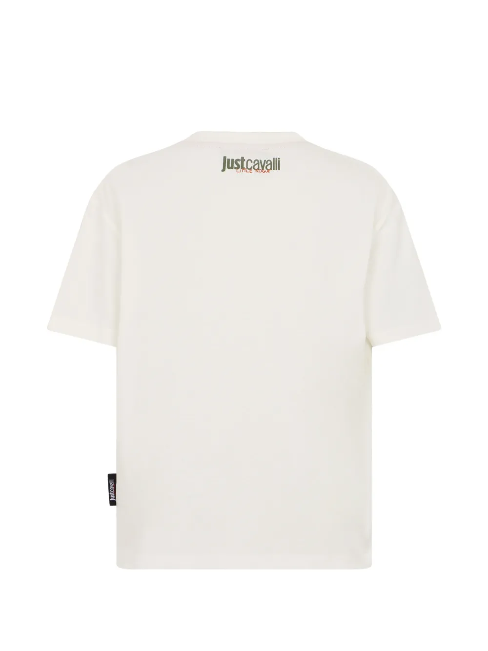Just Cavalli Kids T-shirt met patchdetail Beige