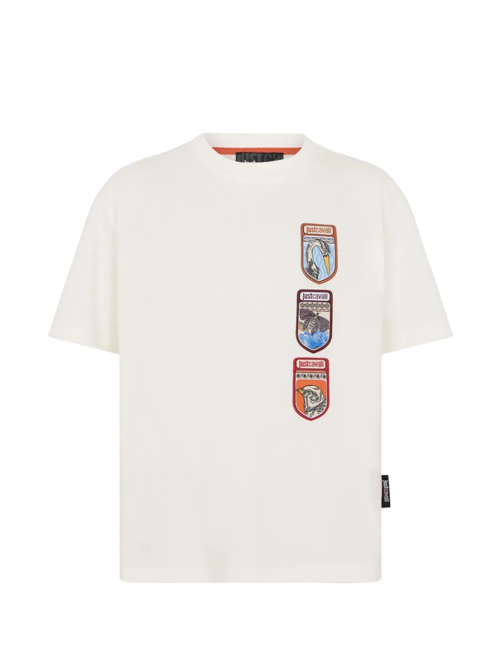 Just Cavalli Kids T-shirt con applicazione - Toni neutri