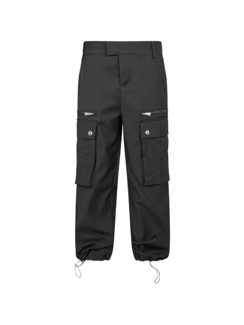 John Richmond Junior logo-embroidered drawstring cargo pants