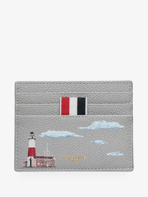 Thom Browne pebbled-leather card holder