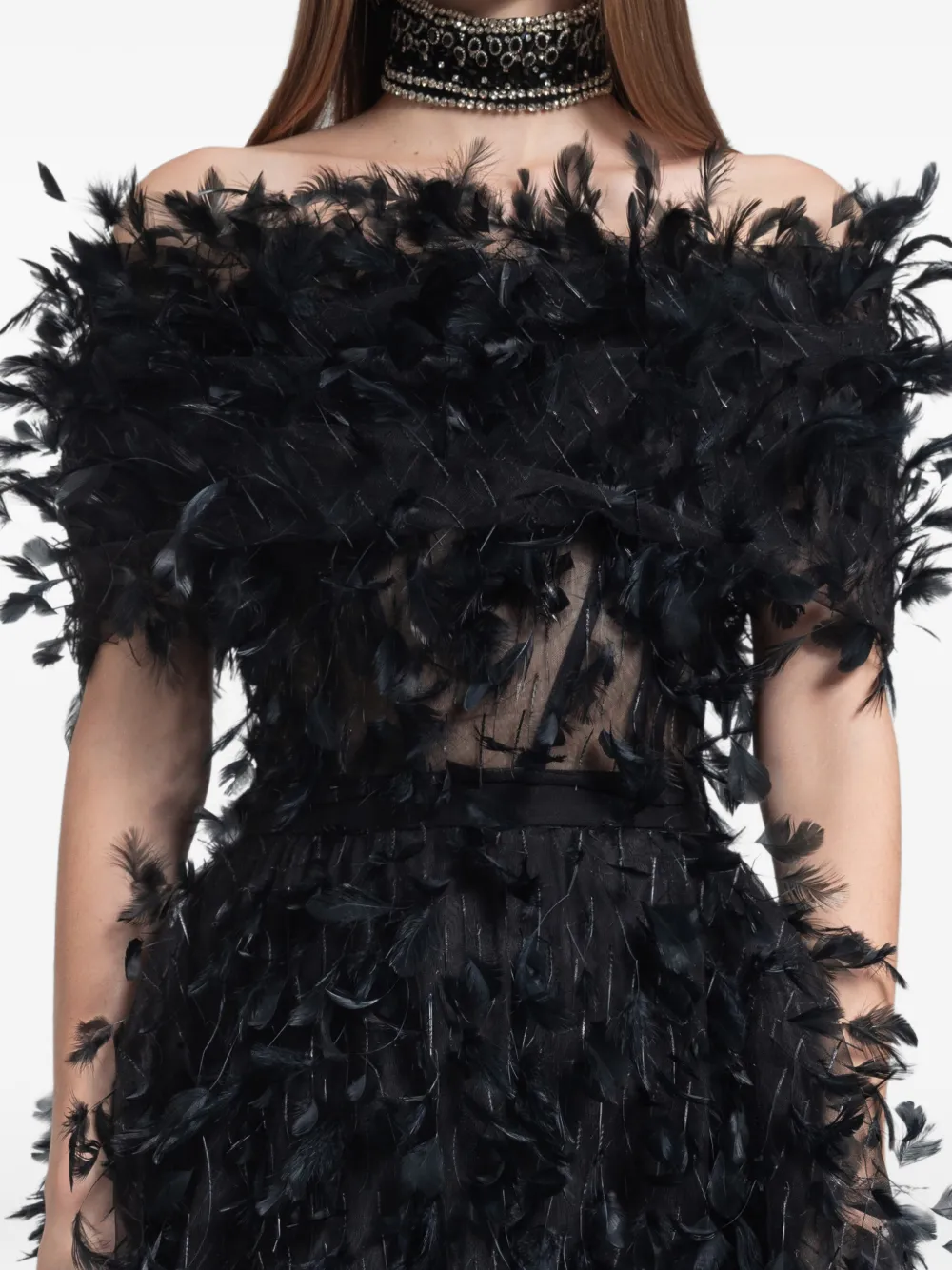 Gemy Maalouf Off-shoulder top Zwart