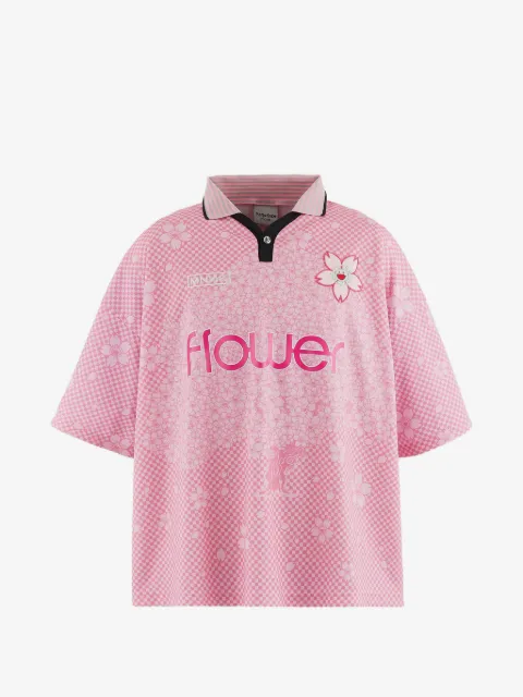 Takashi Murakami x Yuta Hosokawa t-shirt Mononoke Made à carreaux et fleurs