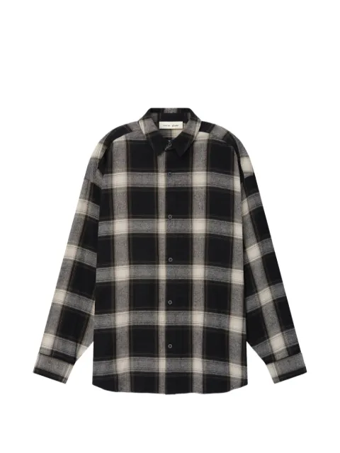 FEAR OF GOD ESSENTIALS plaid-pattern logo-print shirt