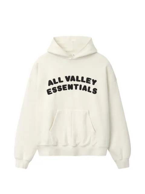 ESSENTIALS logo-print pouch-pocket hoodie