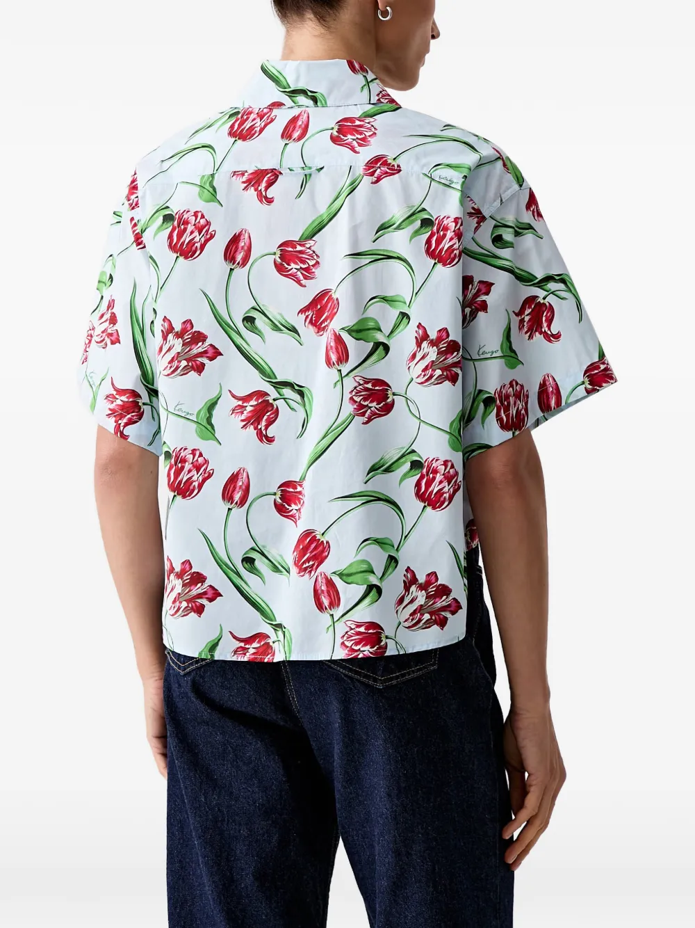 Kenzo Blouse met bloemenprint Blauw