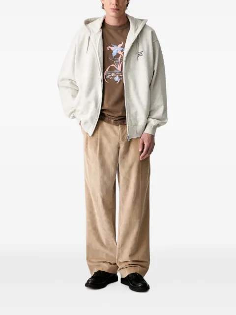 Drôle De Monsieur T-shirt Iris con ricamo
