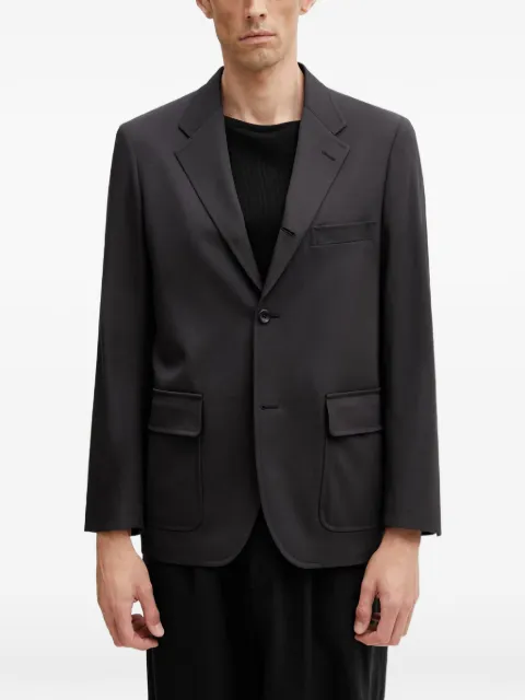 BEAMS single-breasted flap-pocket blazer