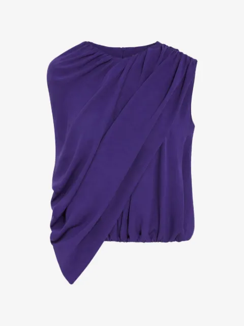 Balenciaga Top asimmetrico drappeggiato