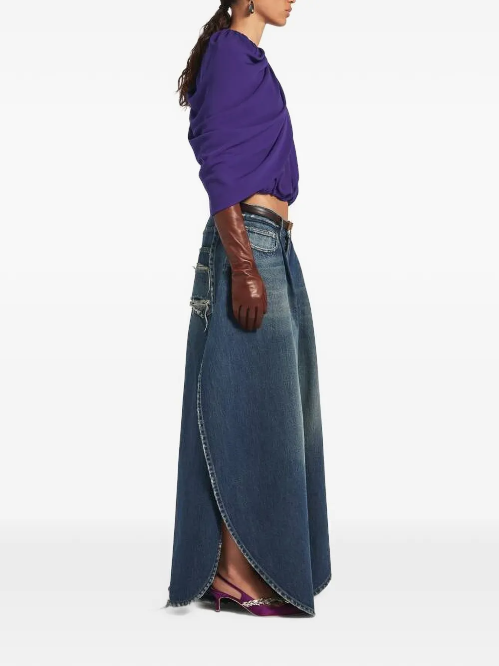 Balenciaga Asymmetrische top Paars