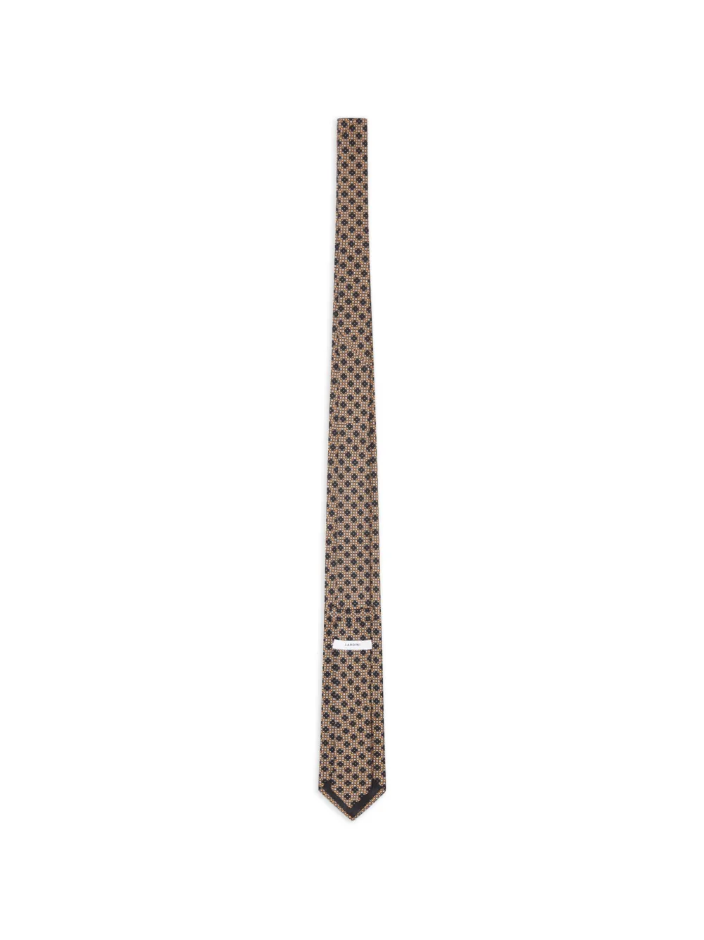 Lardini Stropdas met print Beige