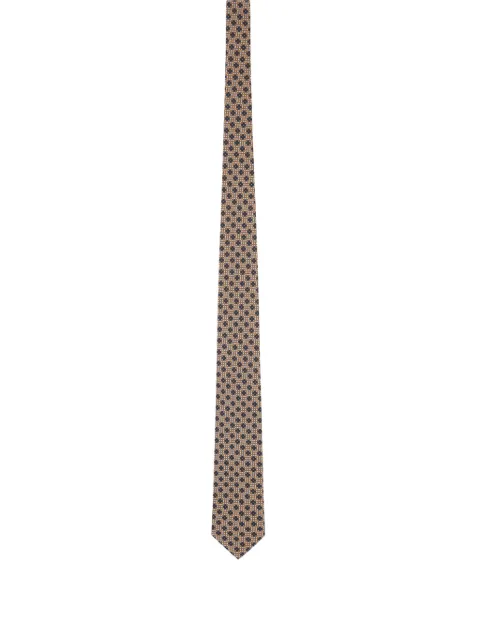 Lardini geometric-print pointed tie