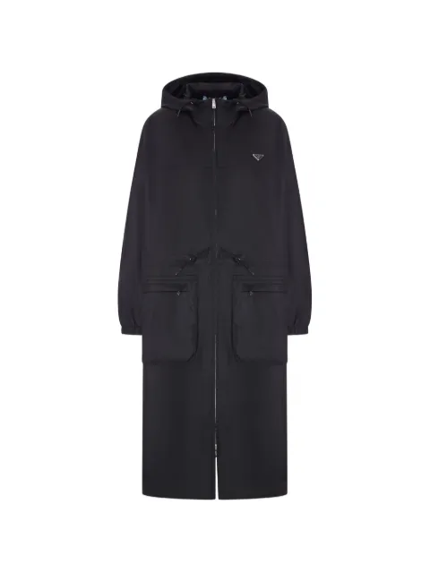 Prada Re-Nylon hooded trench coat