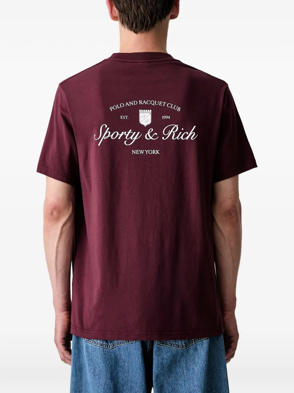 Sporty & Rich Syracuse T-shirt Rood