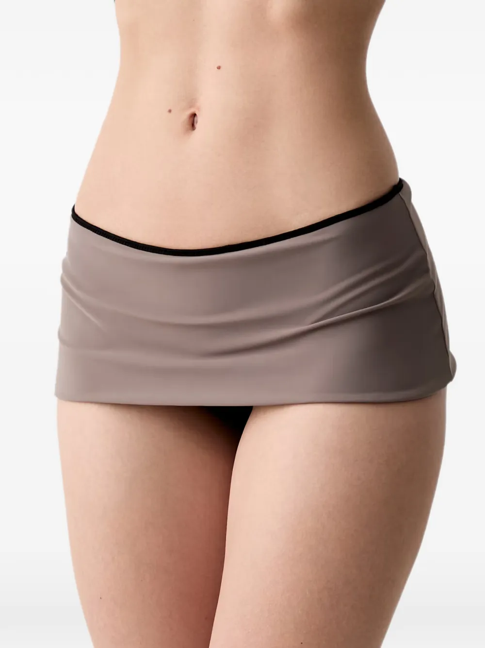 MM6 Maison Margiela Bandeau bikini met contrasterende afwerking Grijs