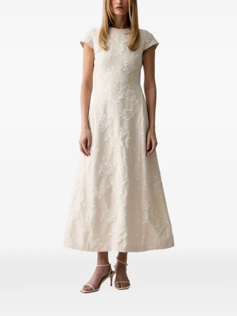 ROTATE BIRGER CHRISTENSEN cap-sleeve maxi dress