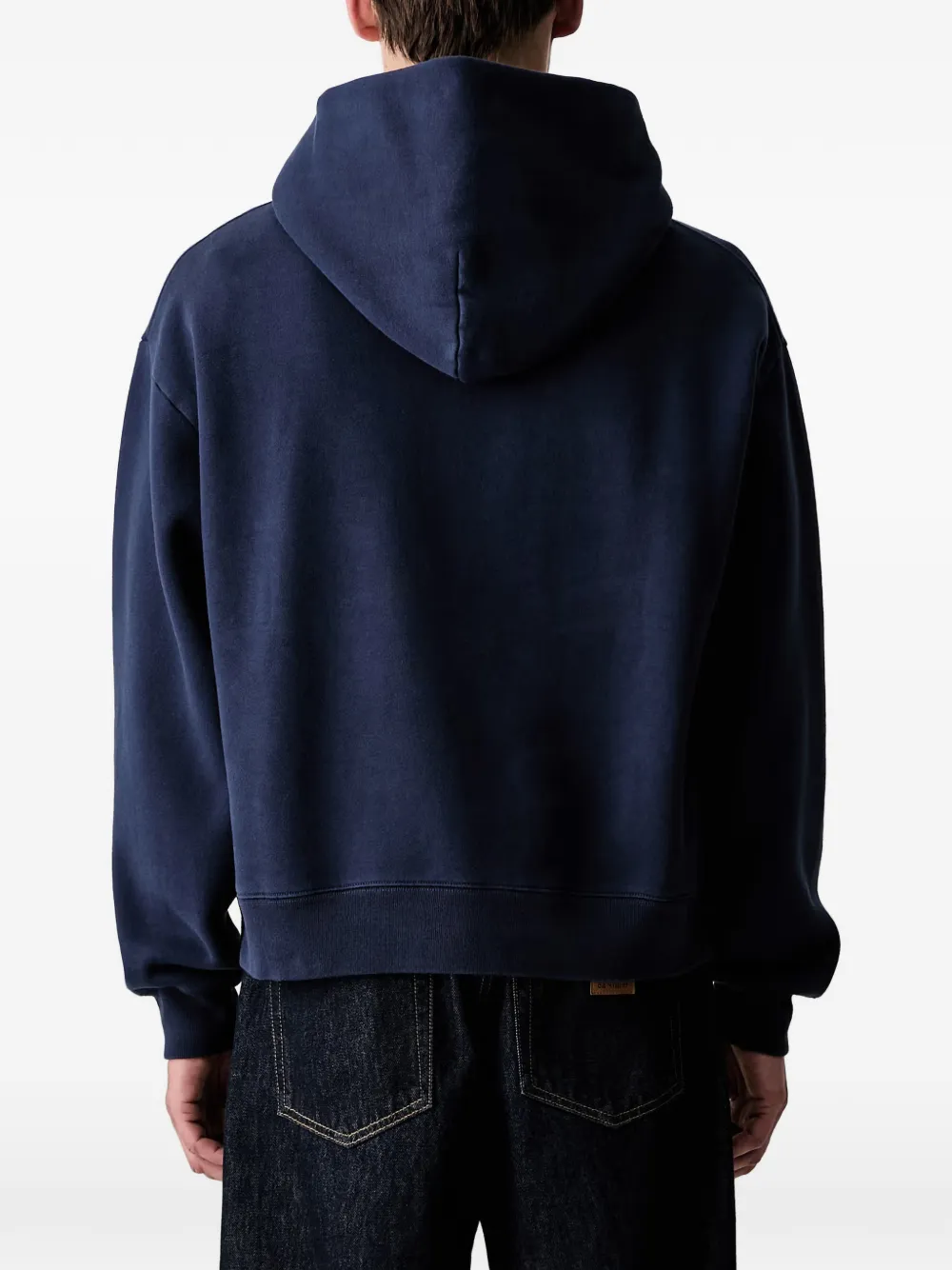 Sporty & Rich Hoodie met geborduurd logo Blauw
