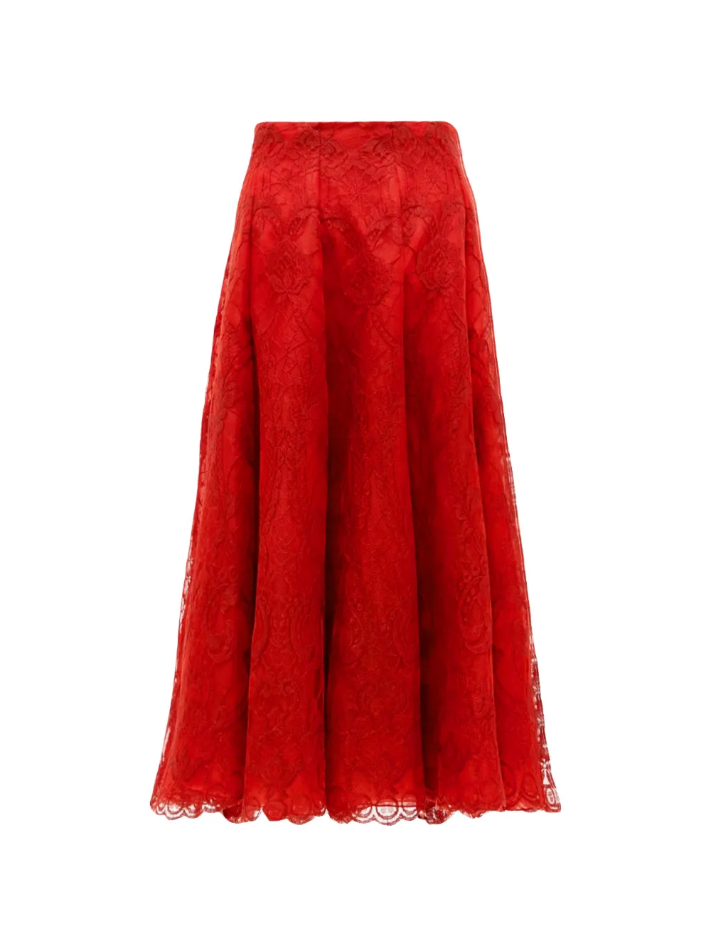 Gemy Maalouf flared lace skirt