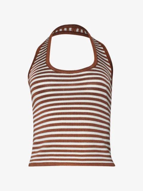 Calle Del Mar top con cuello halter