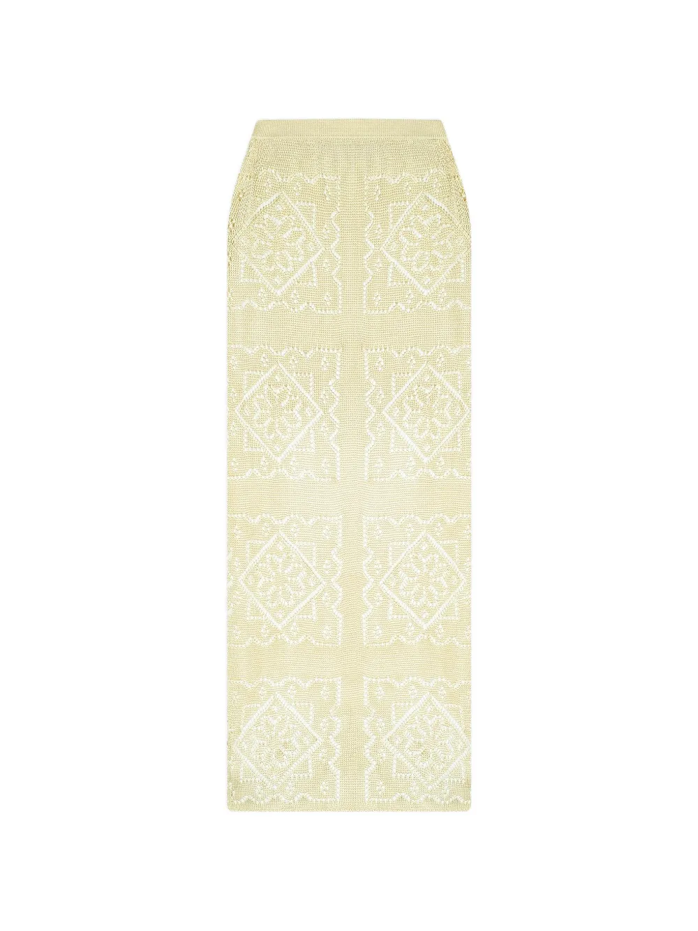 Calle Del Mar Handkerchief knitted skirt - Giallo
