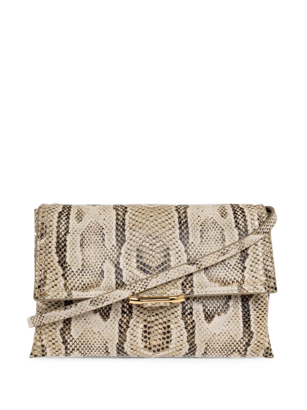 Wandler Borsa a tracolla Ida Trio mini con effetto pelle di serpente - Toni neutri