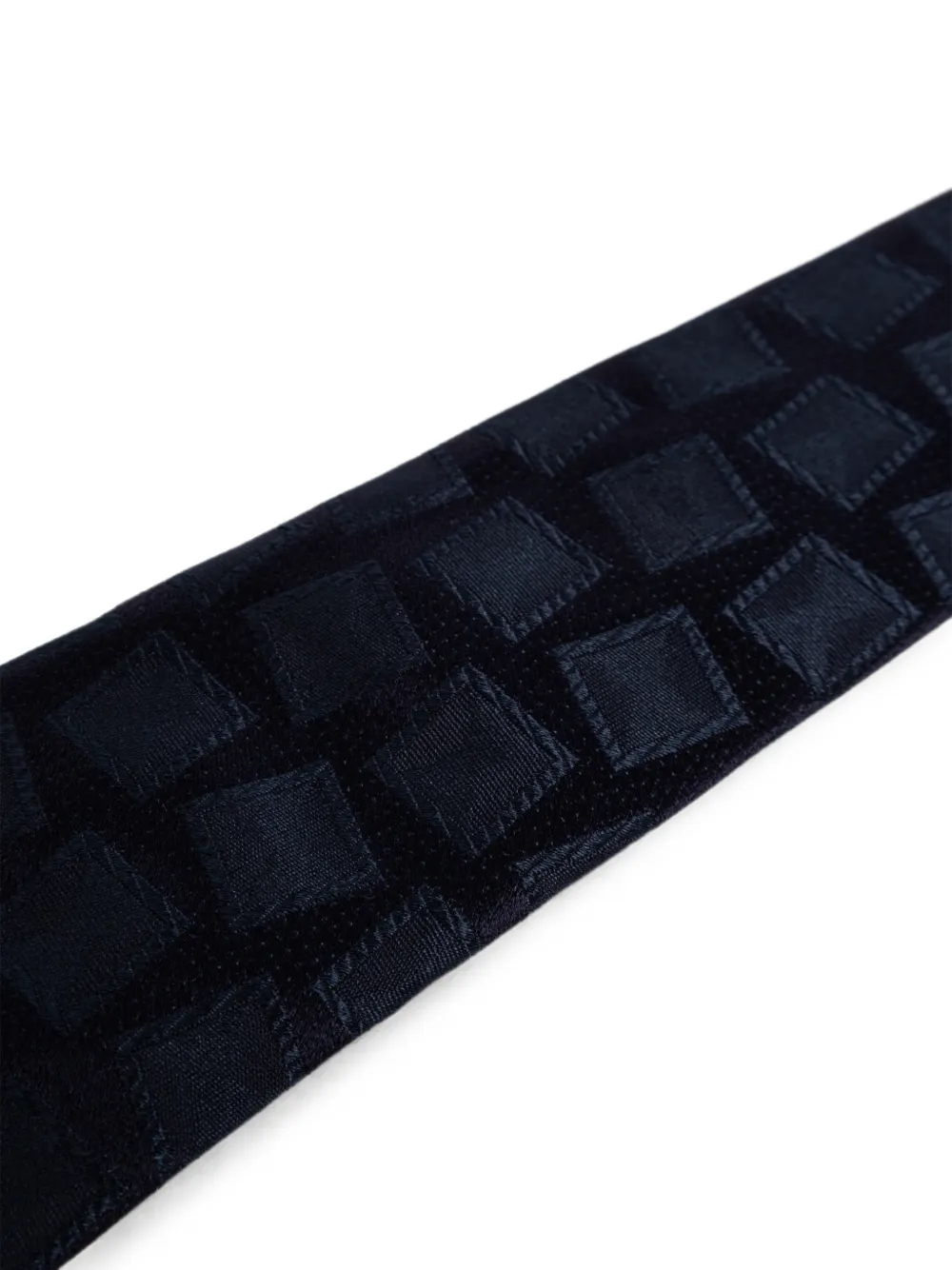 Giorgio Armani Stropdas met geometrisch patroon Blauw