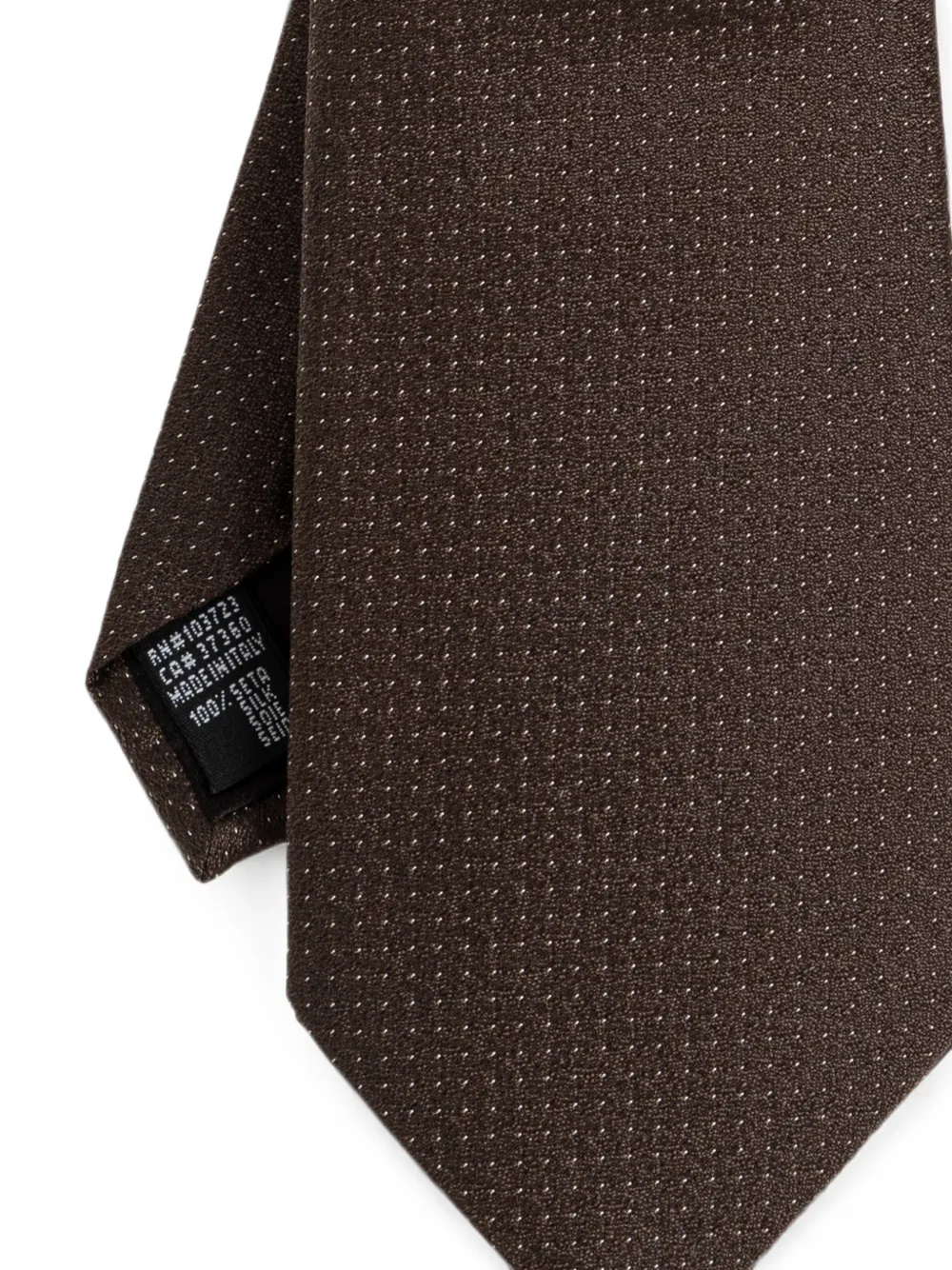 Giorgio Armani Stropdas met patroon Bruin