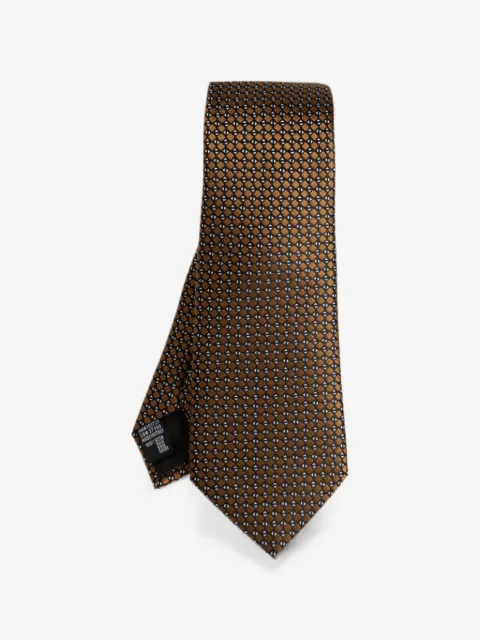 Giorgio Armani corbata de seda con motivo geométrico