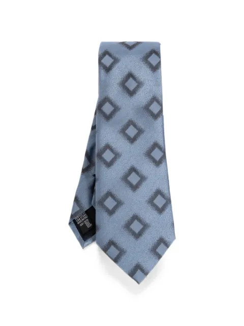 Giorgio Armani Seidenkrawatte mit geometrischem Print