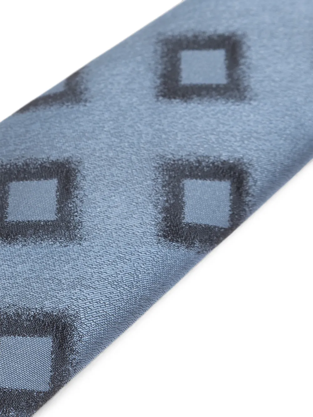 Giorgio Armani Stropdas met geometrische print Blauw