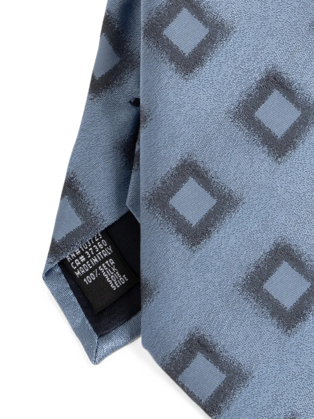 Giorgio Armani Stropdas met geometrische print Blauw