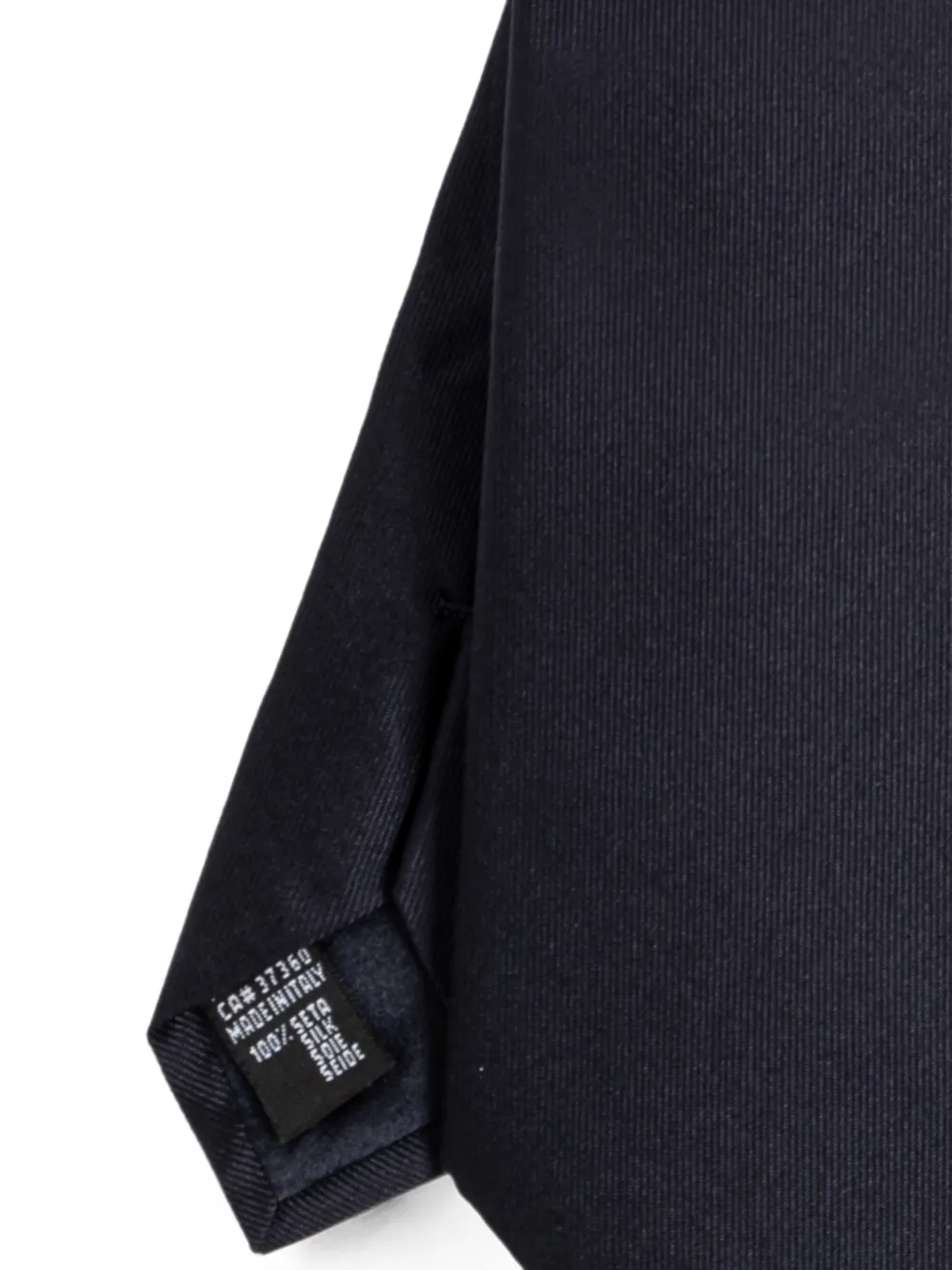 Giorgio Armani Stropdas met geborduurd logo Blauw