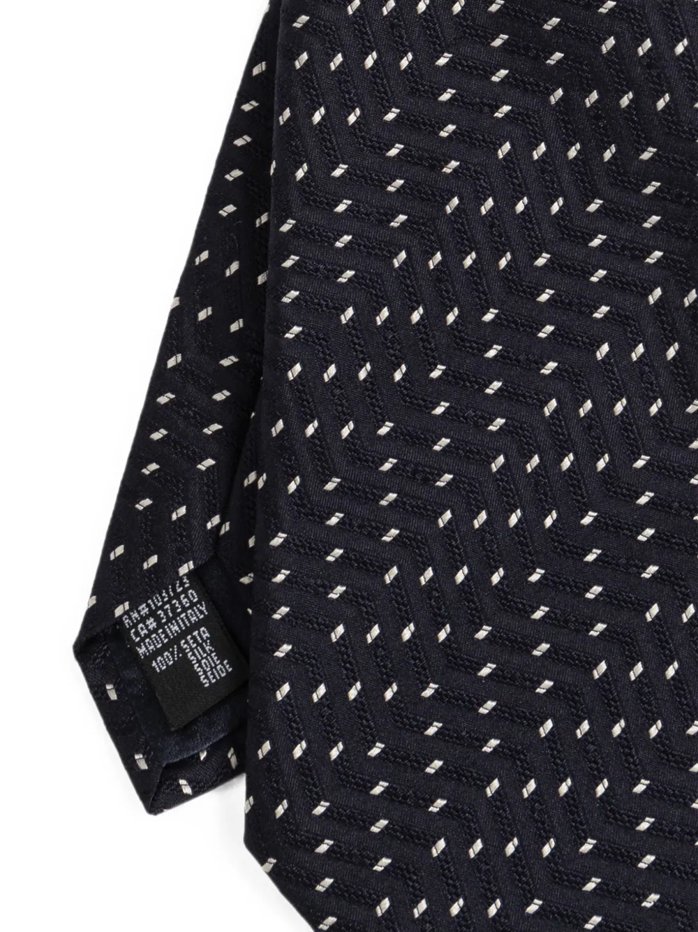 Giorgio Armani Gestreepte zijden stropdas Blauw
