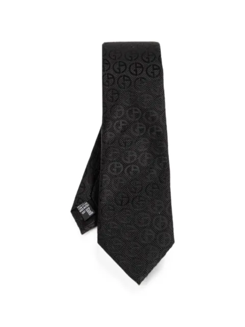 Giorgio Armani Jacquard-Krawatte mit Logos