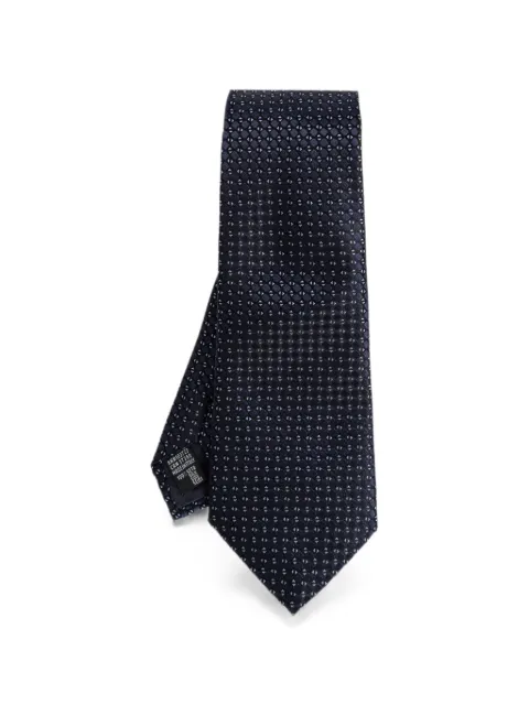 Giorgio Armani geometric-pattern tie
