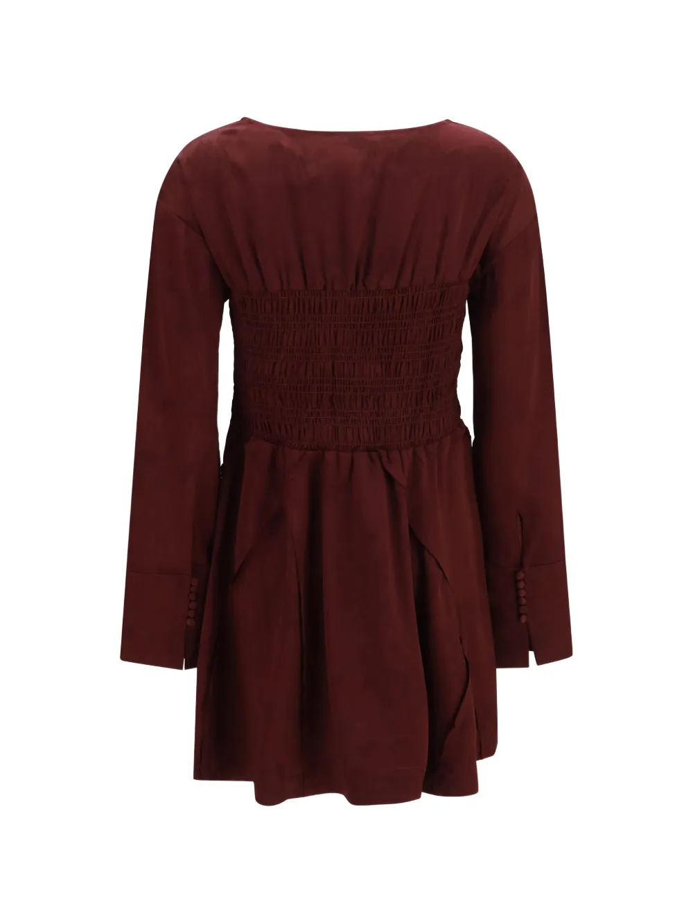 GANNI Mini-jurk met lange mouwen Rood