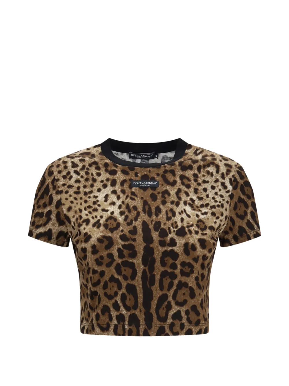Dolce & Gabbana leopard-print T-shirt - Braun