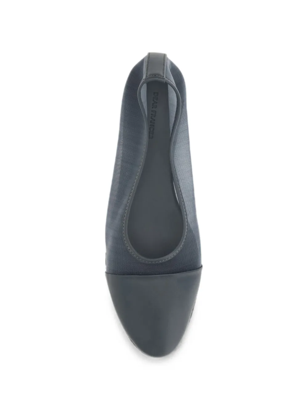 Dear Frances Gala mesh-panel ballet flats Grijs