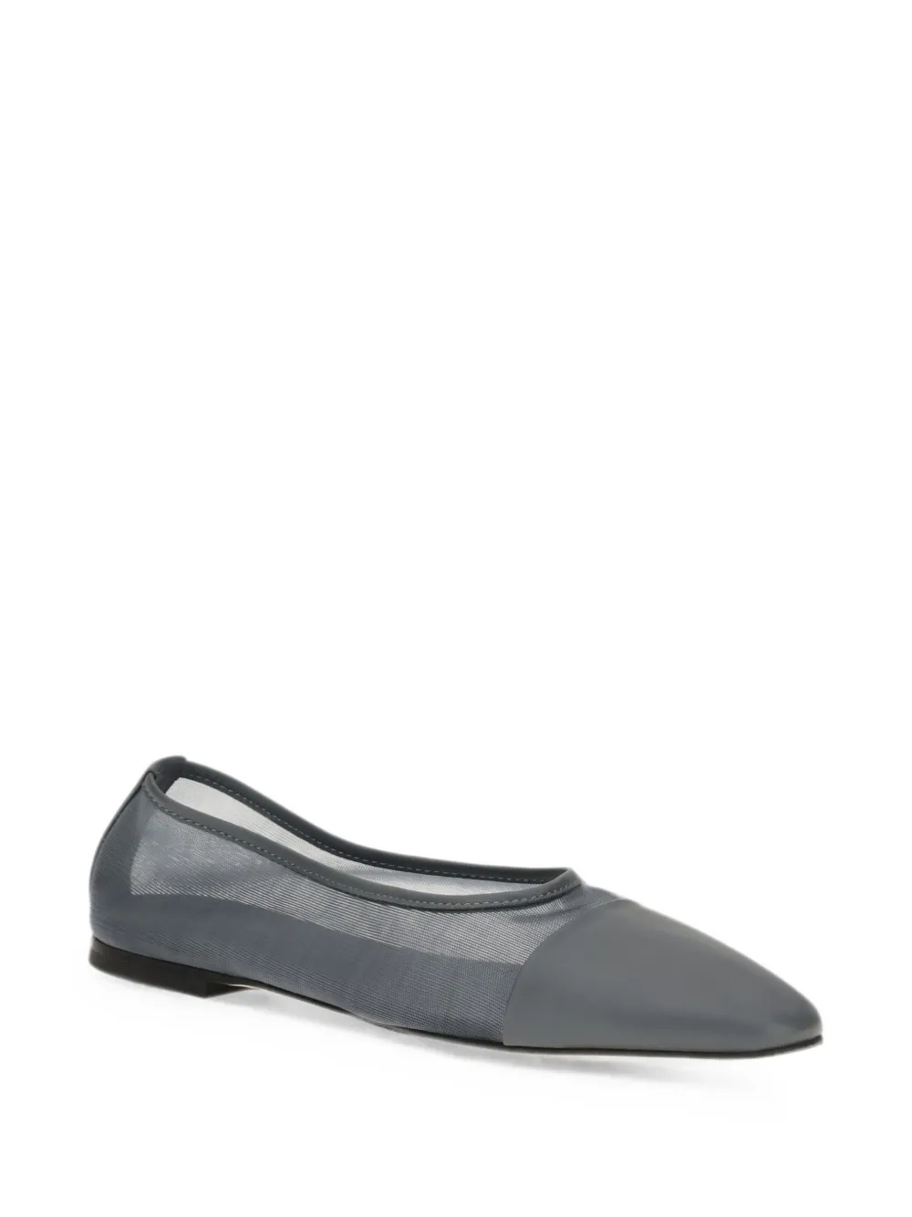 Dear Frances Gala mesh-panel ballet flats Grijs