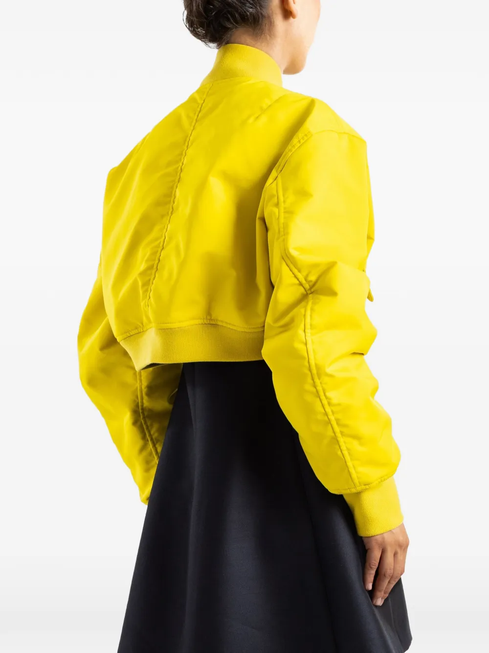 Balenciaga Cropped bomberjack Geel