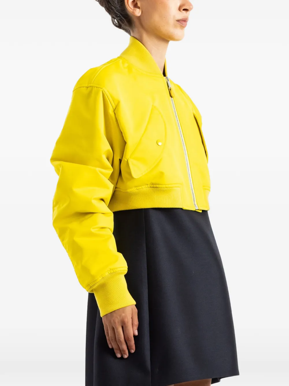 Balenciaga Cropped bomberjack Geel