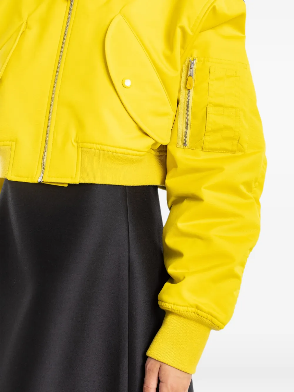 Balenciaga Cropped bomberjack Geel