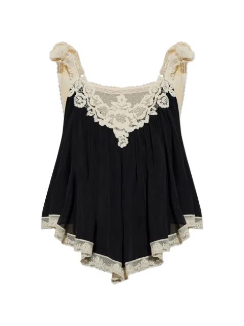 ZIMMERMANN lace-insert tiered top