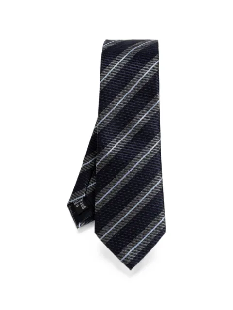 Giorgio Armani diagonal-stripe silk tie