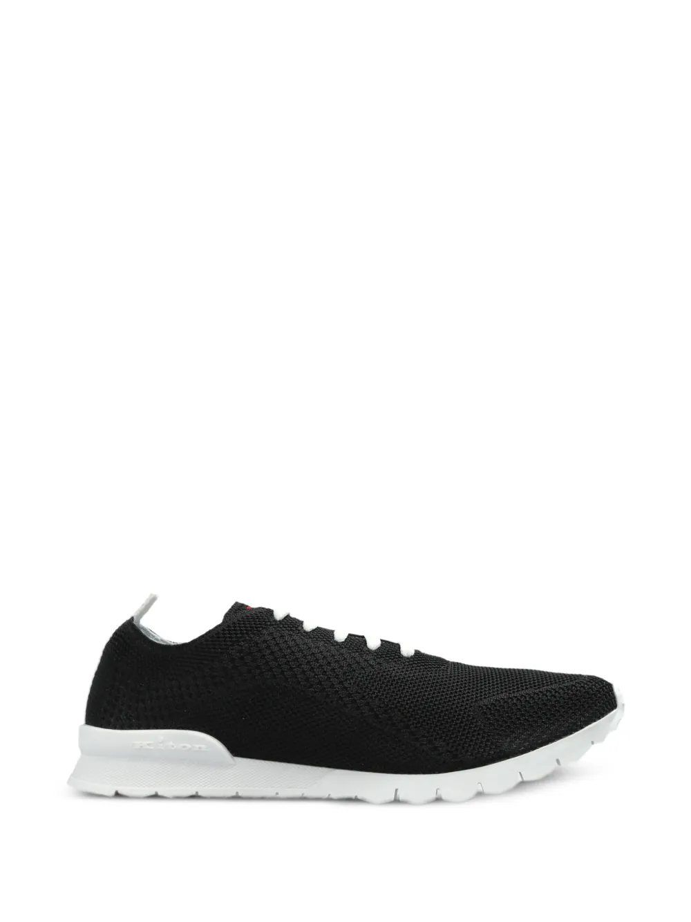 Kiton Sneakers in Mesh-Optik - Schwarz