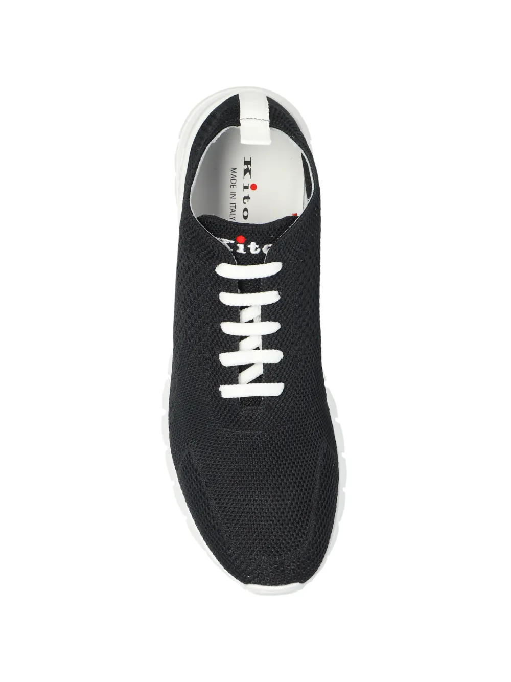 Kiton Sneakers met mesh Zwart