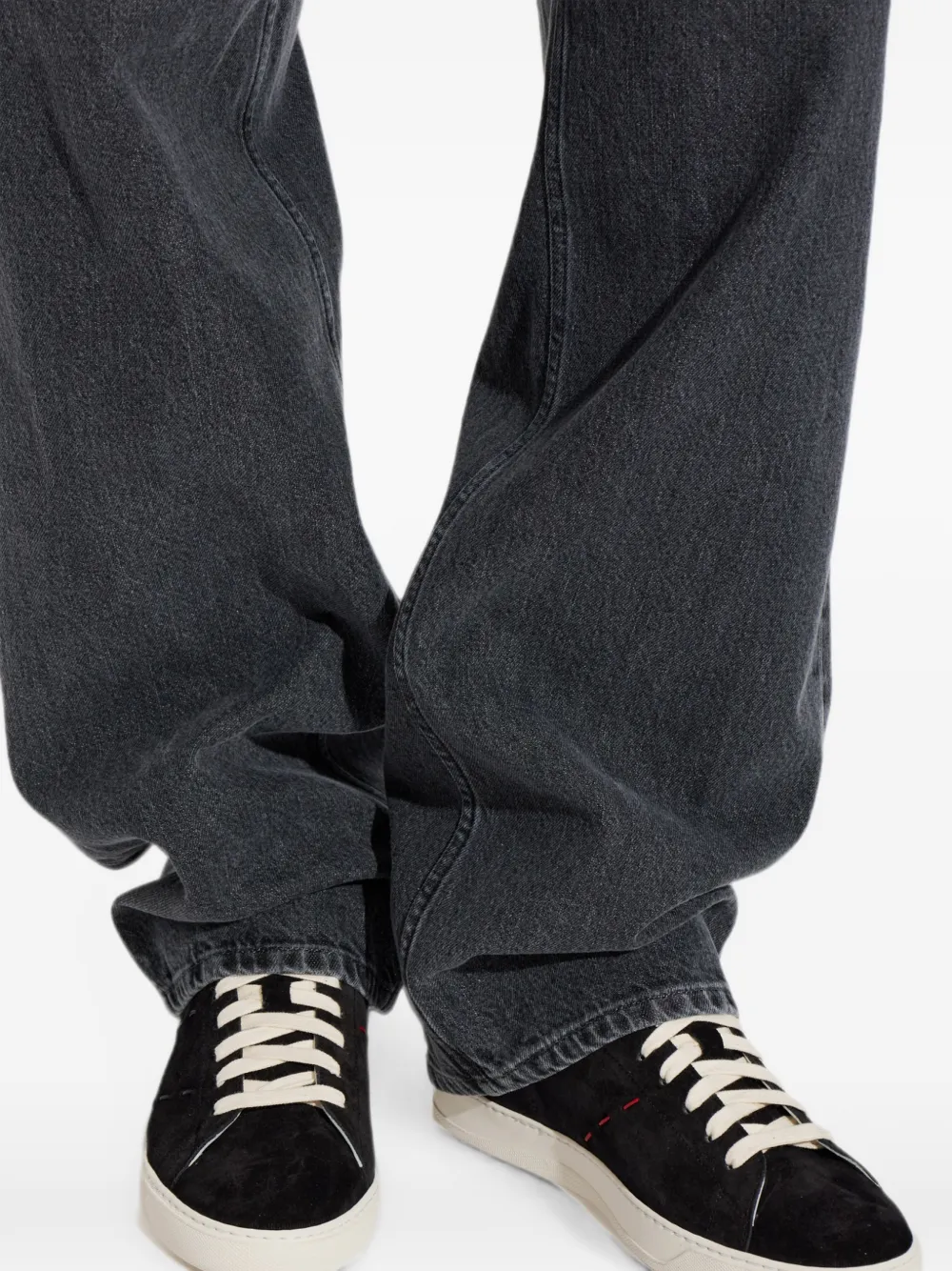 Kiton suede sneakers Zwart