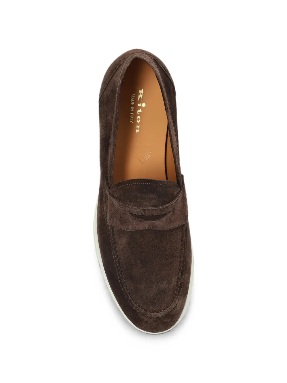 Kiton suede loafers Bruin